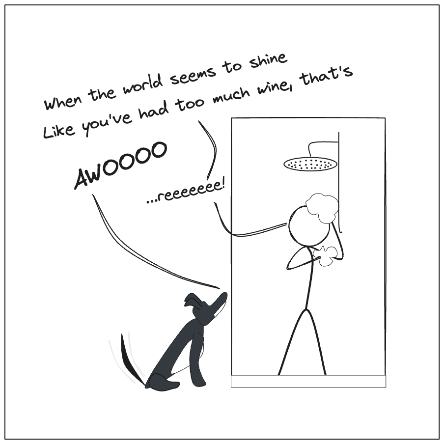 *bark* *bark* *pant* *pant* *pant* TEQUILA!